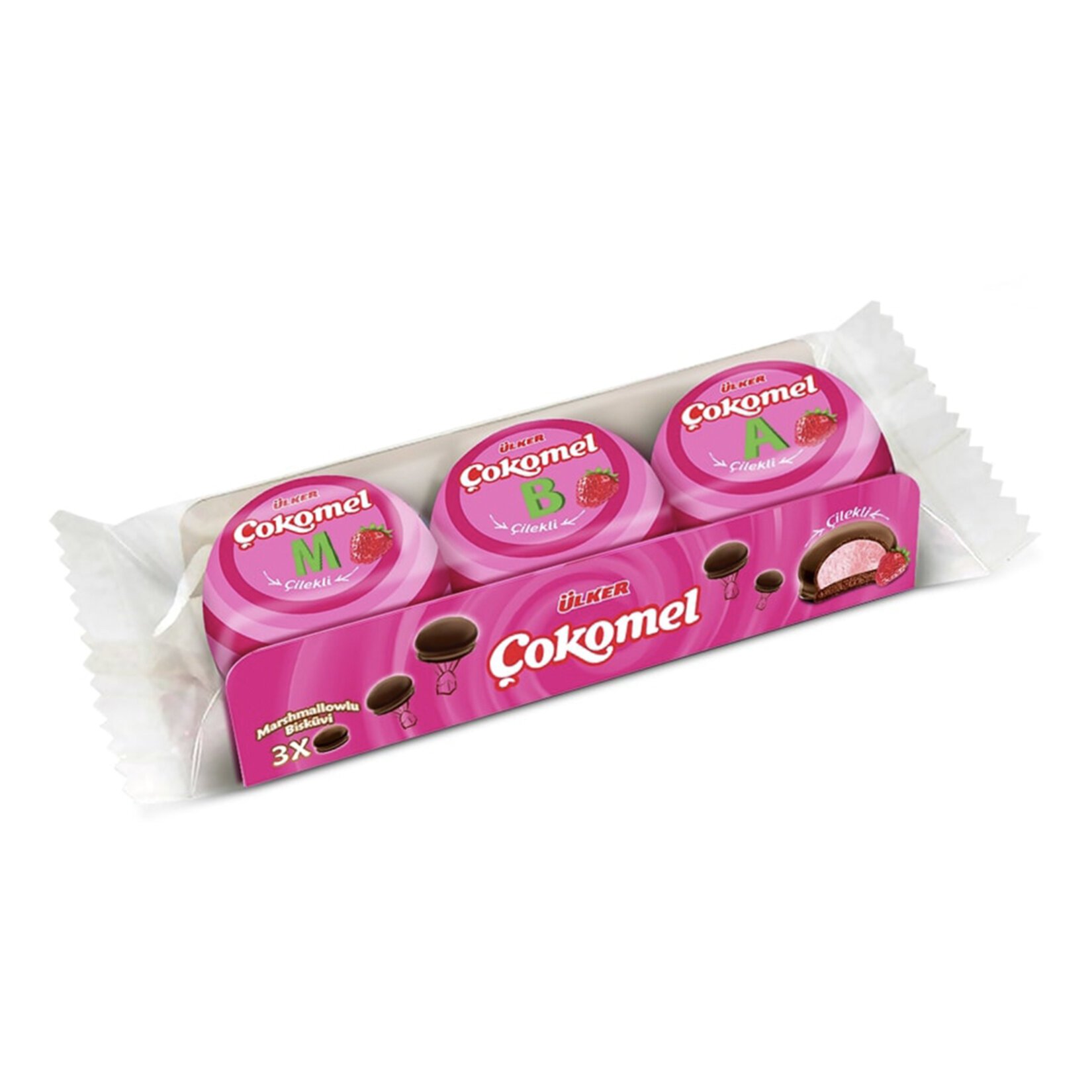 Ülker Çokomel Marshmallow Çilekli 36 Gr