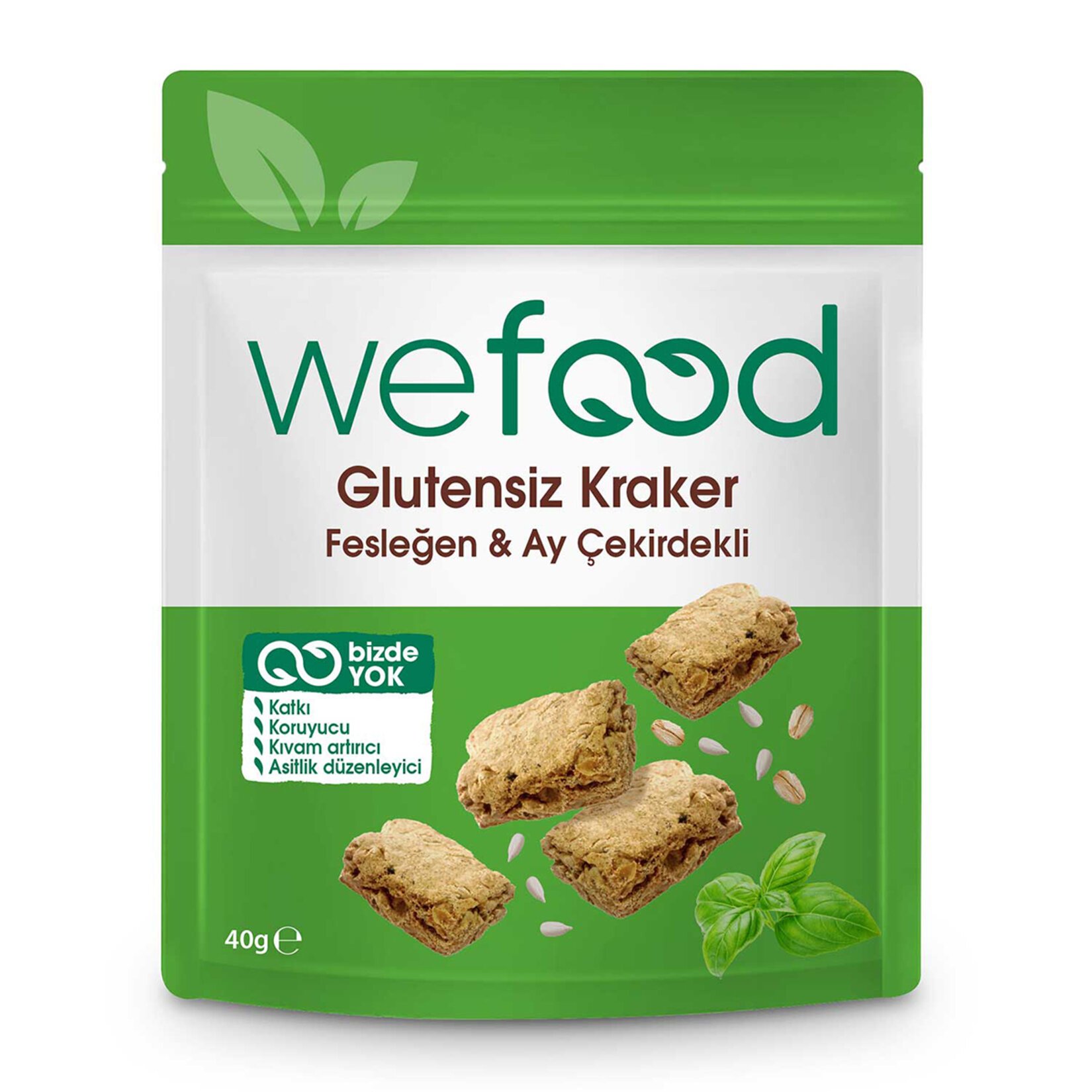 Wefood Fesleğenli Kraker - 40 Gr