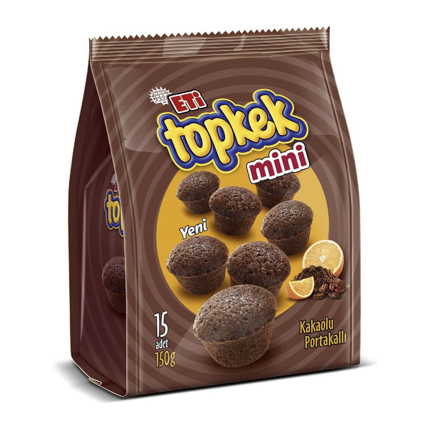 Eti Topkek Mini Kakaolu Portakallı Kek 150 gr