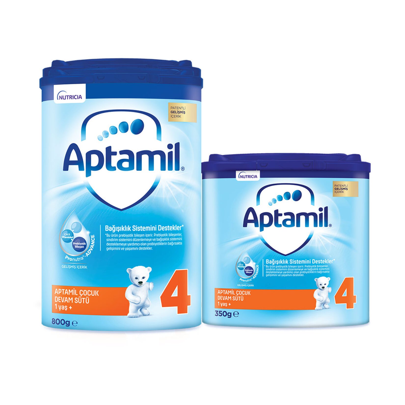 Aptamil Çocuk Devam Sütü 4 800 G + Aptamil Çocuk Devam Sütü 4 350 G
