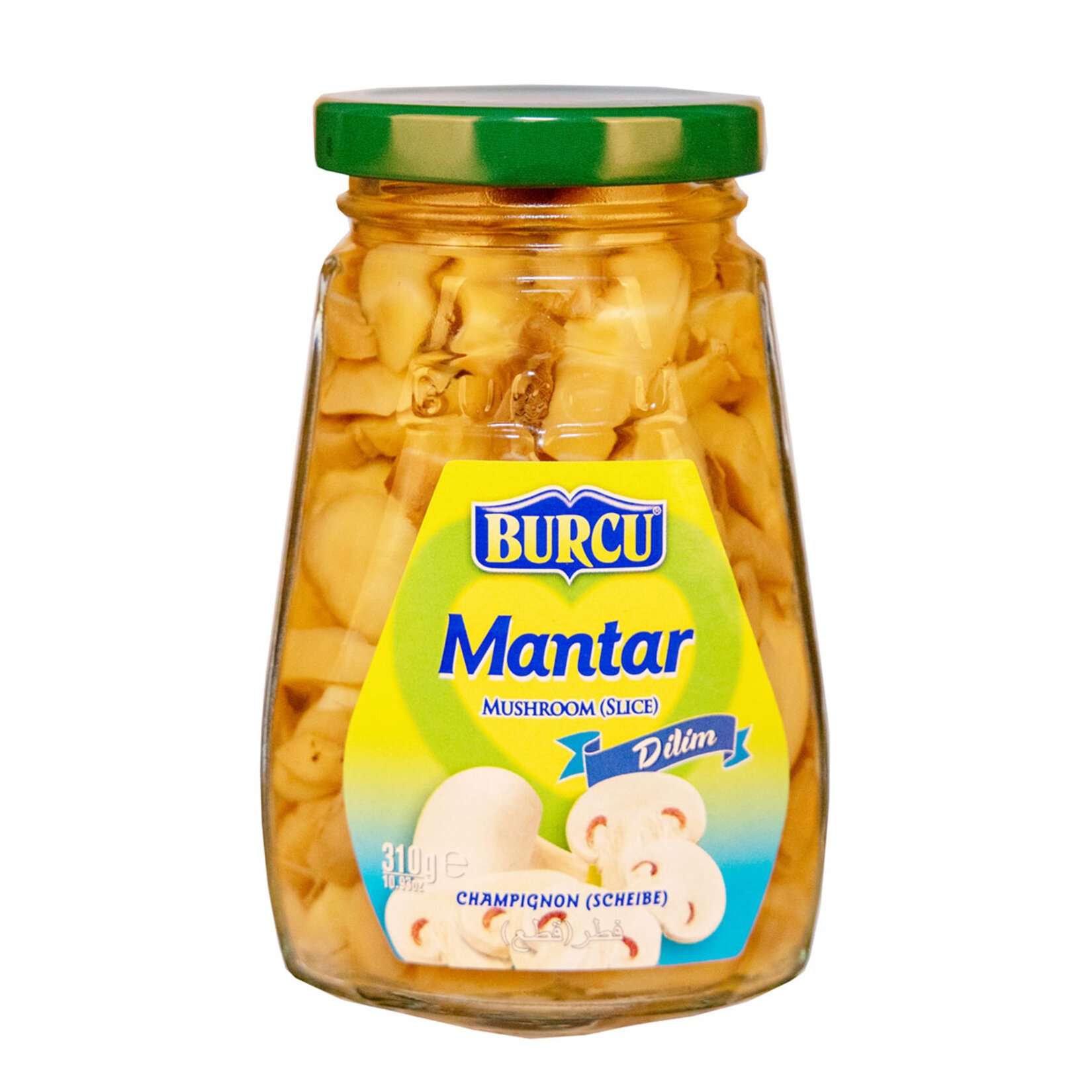 Burcu Dilim Mantar Cam Kavanoz 310 Gr