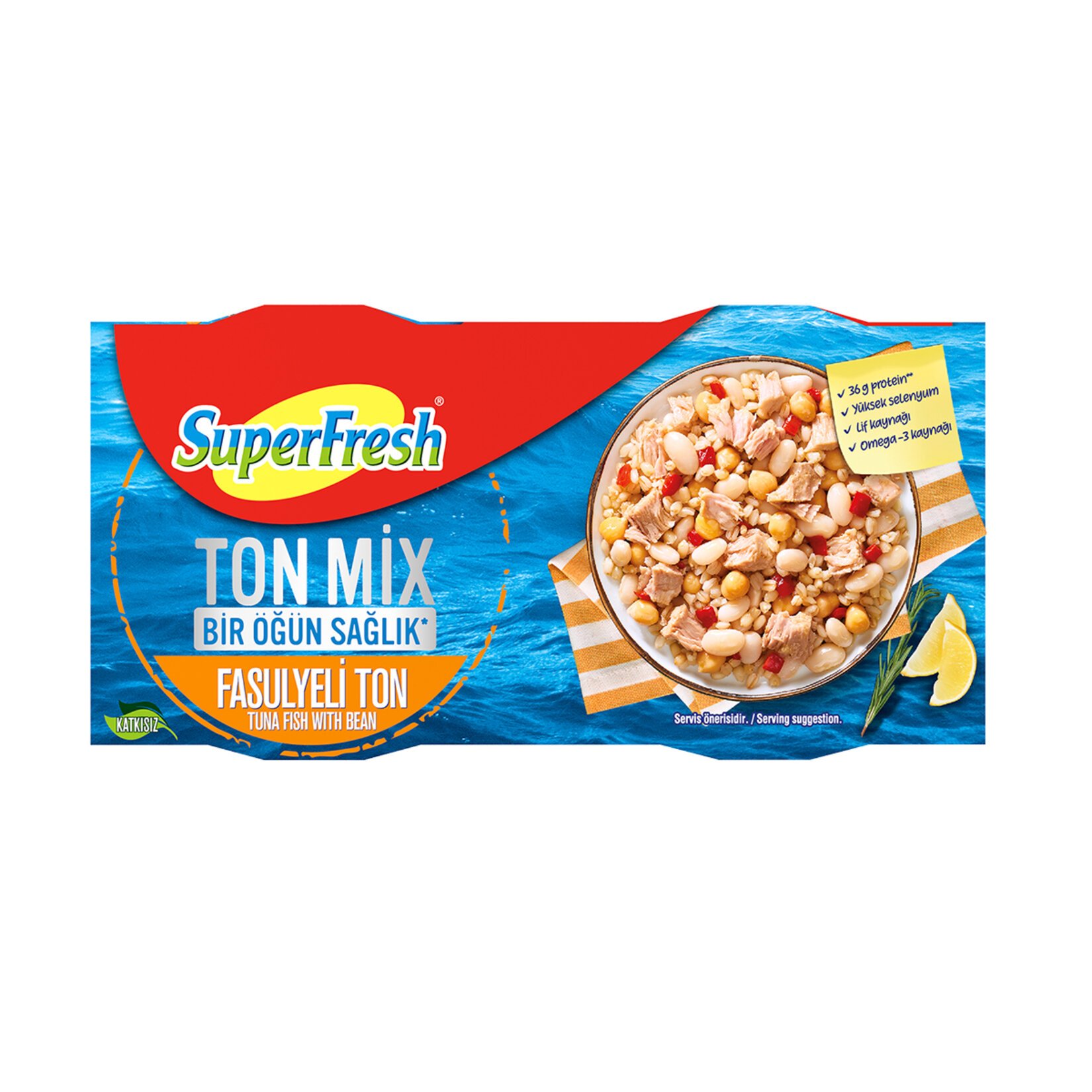 Superfresh Ton Mix Fasulyeli Ton Balık 2 x 150 Gr