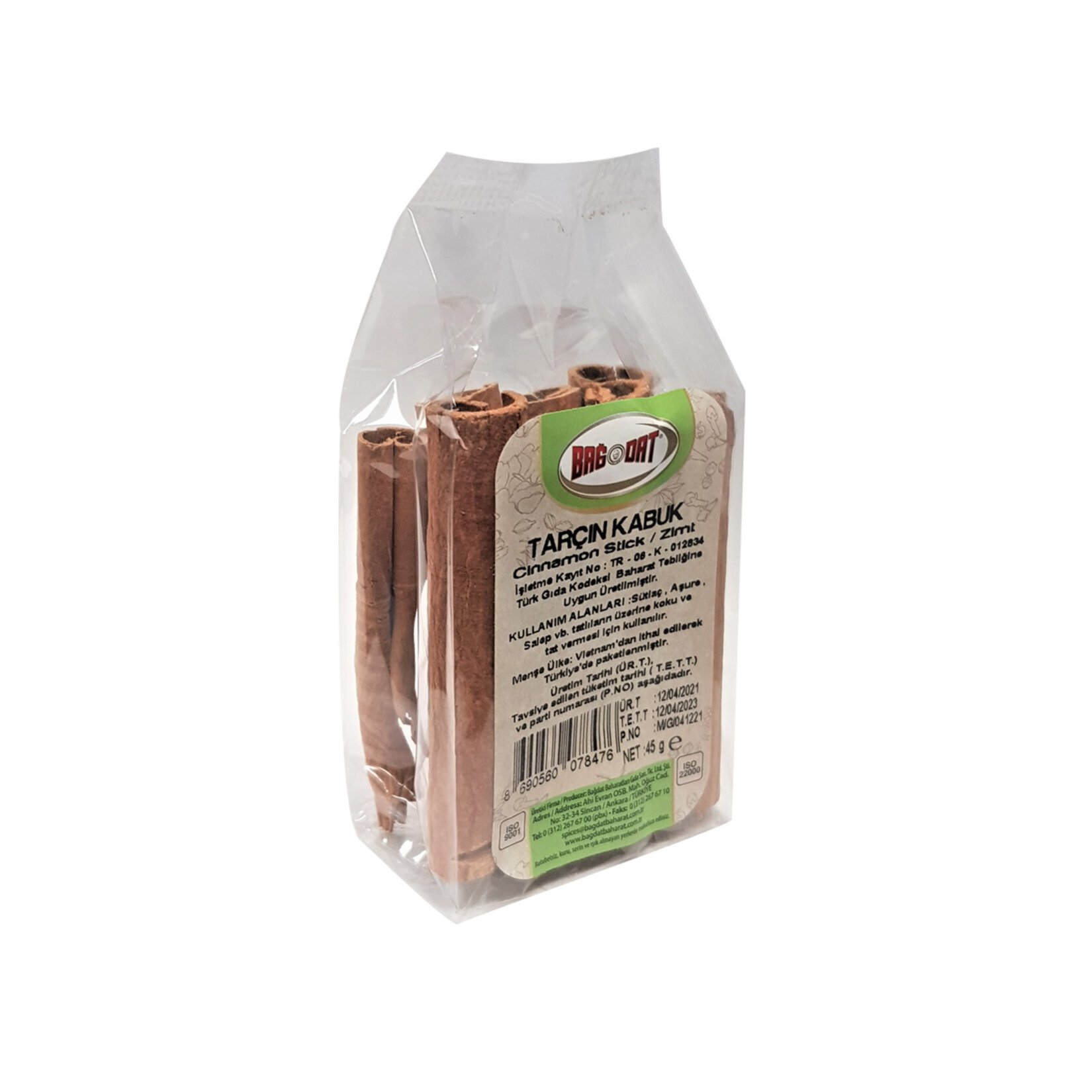 Bağdat Kabuk Tarçın 45 Gr