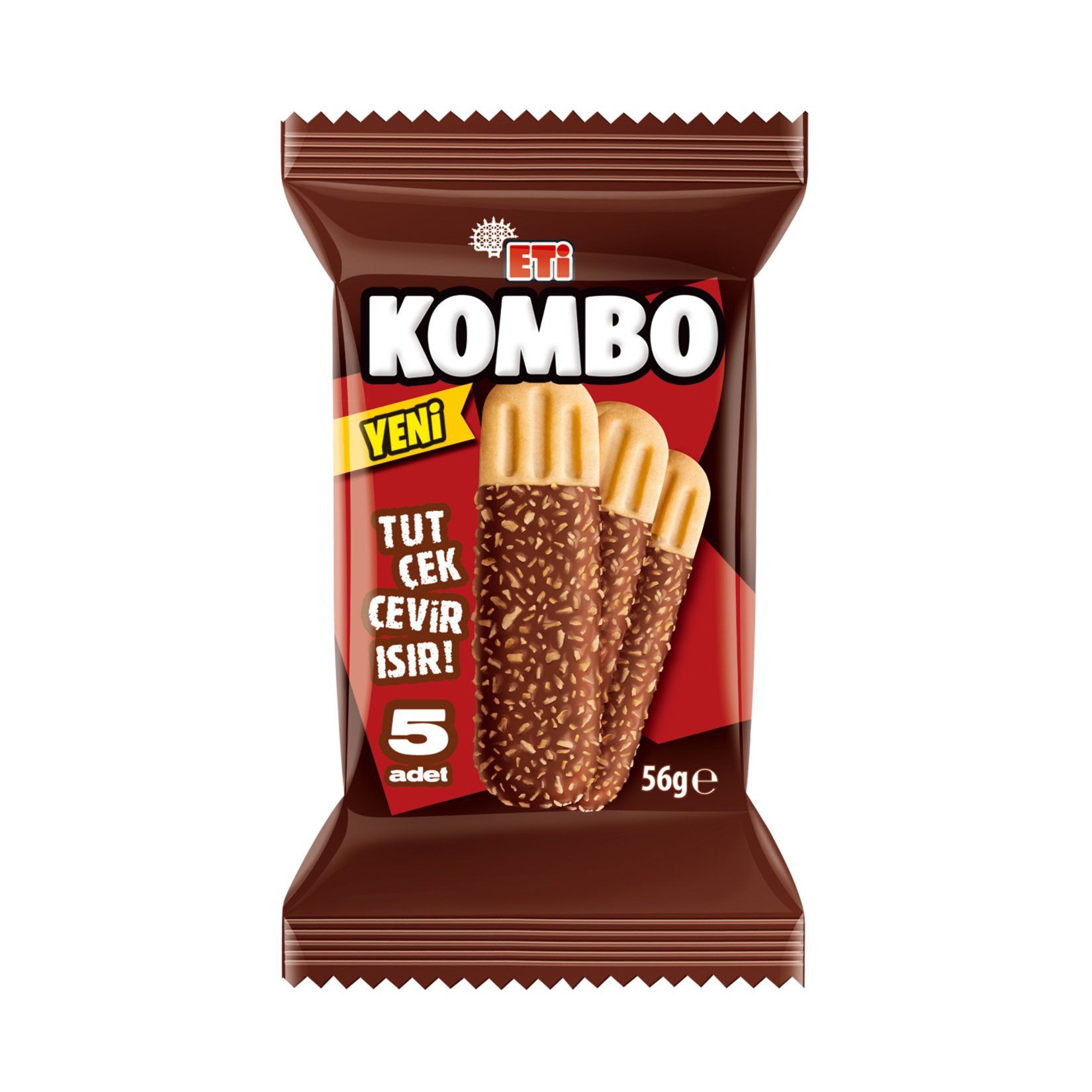 Eti Kombo Hindistan Cevizi ve Çikolata Kaplamalı Bisküvi 56 gr