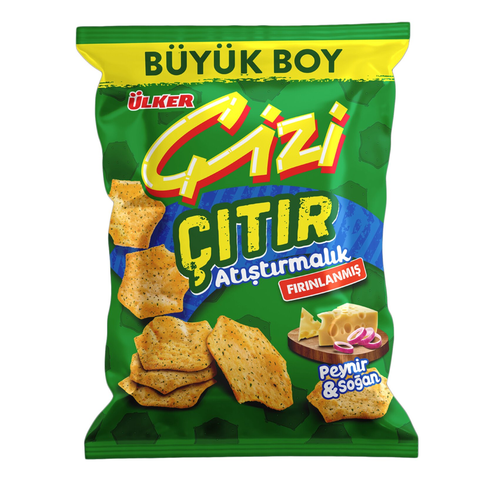 Ülker Çizi Çıtır Atıştırmalık Peynir & Soğan 80 Gr
