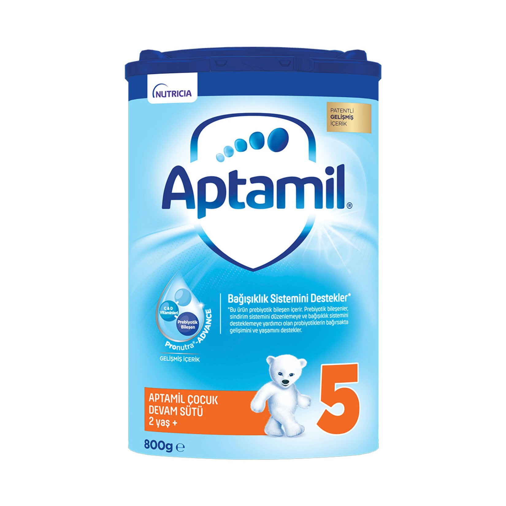 Aptamil 5 Çocuk Devam Sütü 800 G 2+ Yaş Akıllı Kutu